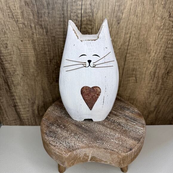 Rustic Cat Shelf Sitter Wood Love Home Decor Boho Home FAST SHIP - Picture 2 of 10